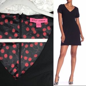 Betsey Johnson little black dress 🍒 cherry inside